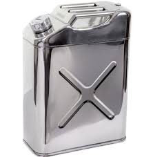 20 Litre Stainless Steel Jerry Can Vertical Utility