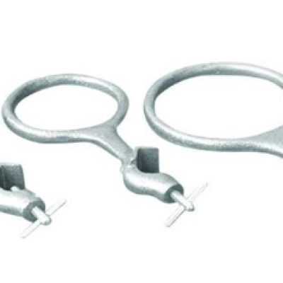 Retort Ring with open bosshead Metal 100mm