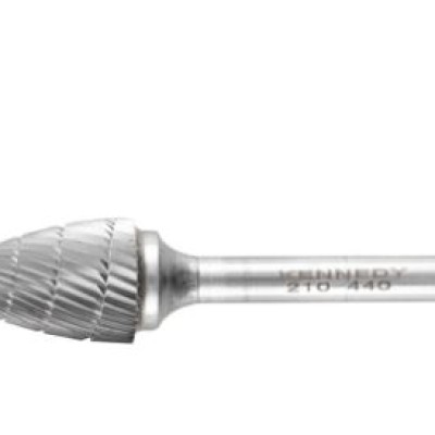 Kennedy KEN2104280K Carbide Burr, Uncoated, Chipbreaker, 12.0mm, Pointed Tree