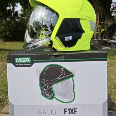 MSA Gallet F1XF Firefighter Helmet - Yellow