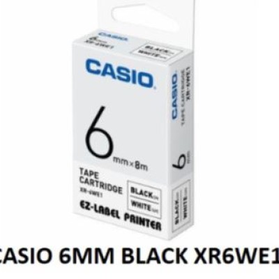 CASIO EZ-LABEL TAPE 6MM WHITE