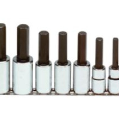 Proto J5441-MA 1 2'' Drive Socket Set Hex Bit 6-19mm X 10pcs Std Steel Chrome bar clip
