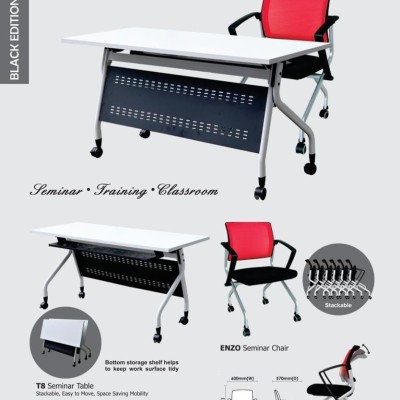 *ENZO FOLDABLE TRAINING   SEMINAR   CLASSROOM CHAIR [2s]