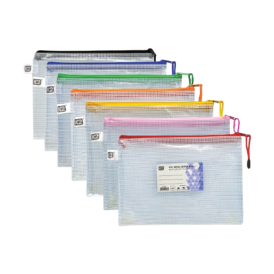 BAG ZIP A5 MESH W NAME KMZB-A5 KIDARIO