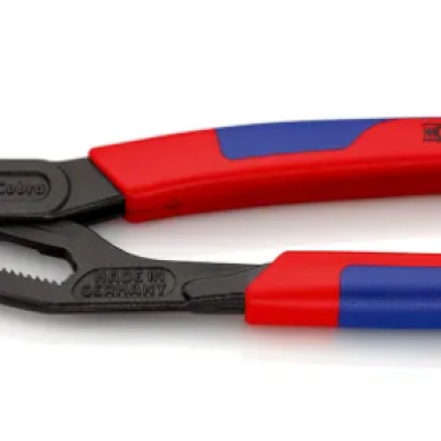 *Knipex Cobra QuickSet Water Pump Pliers, 250 mm Overall, Angled, Straight Tip, 50mm Jaw