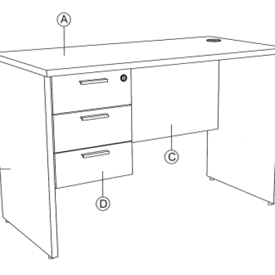 FULL MFC TABLE L1200 X W600