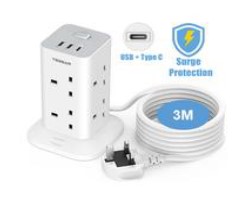 TESSAM MULTIPLUG TOWER EXTENSION SOCKET