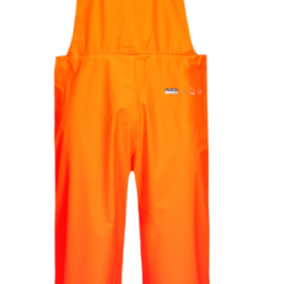Lyngsoe FR-LR59 Flame Retardant Hi-Vis Rain Bib'n'Brace Trousers in PU quality, XS -5XL