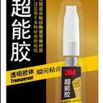 3M super glue AD118 gel type quick-drying high viscosity transparent glass liquid universal glue strong glue ceramic wood metal rubber repair model bonding glue