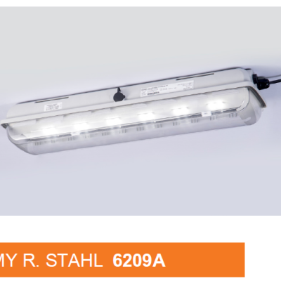 Emergency luminaire with LED GRP explosion-protected