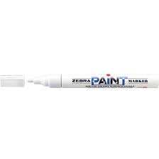 Zebra Paint Marker White (10pcs   /   box)