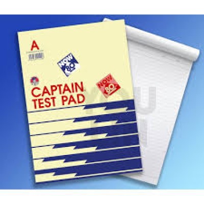 A4 CAPTAIN EXAM PAD TOP OPEN