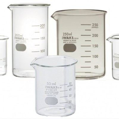 Beaker, 2000 mL, Low Form, Borosilicate, Iwaki