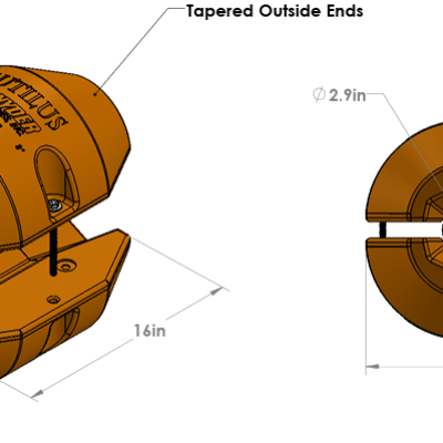 Nautilus Pipe and Line Floats 3" x 150mm