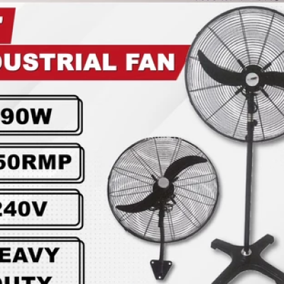 HIGH QUALITY 26" Inch Heavy Duty Industrial Stand Fan & Industrial Wall Fan ( INDUSTRIAL FAN )