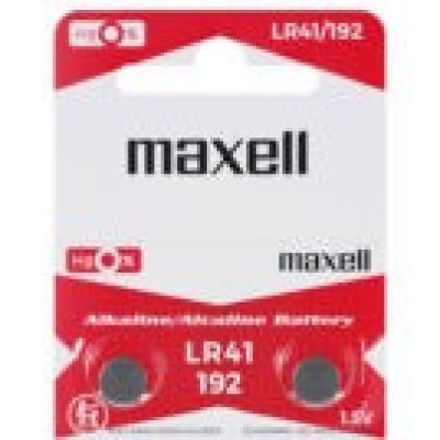 Maxell Button Cell Micro Alkaline Battery LR41 2pcs
