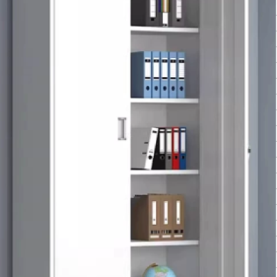 Commercial Steel Roller Shutter Filing Cabinet  A3 & A4 Document Storage | 4 Shelves