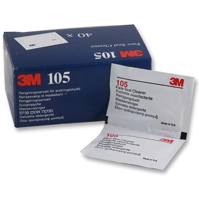 *3M 105 Face Seal Cleaner Wipes [40s]