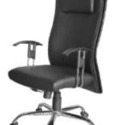 *HIGH BACK CHAIR (HALF LEATHER)