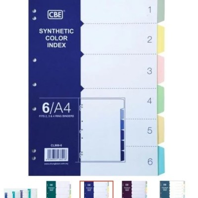 CBE Plastic Colour Index - 10 color packet