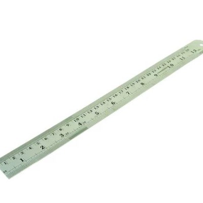 STEEL RULER 12IN 30CM