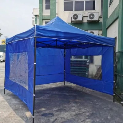 10X10 CANOPY SET WITH SIDE WALL (HEAVY DUTY) blue