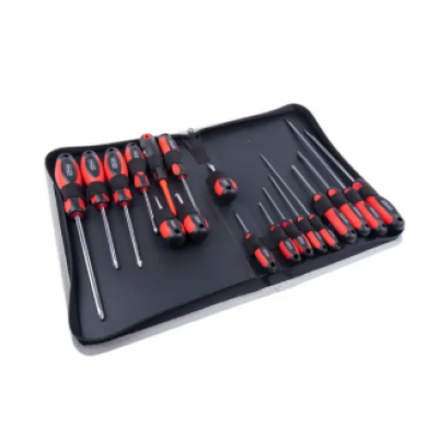 RS PRO Phillips; Pozidriv; Slotted Screwdriver Set, 18-Piece