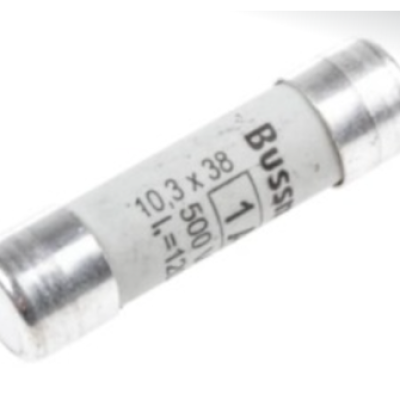 Eaton ( Bussman ), 10.3 x 38 mm , gG gL, 500V , 2 A