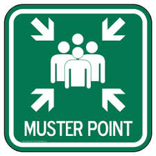 SIGNAGE, POINTER TO MUSTERING AREA (DELIVERY TO LABUAN AREA ONLY)