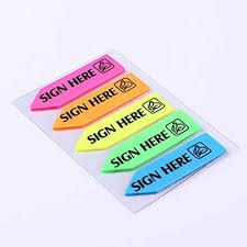 STICKY NOTE - SIGN HERE (DELIVERY TO LABUAN AREA ONLY)