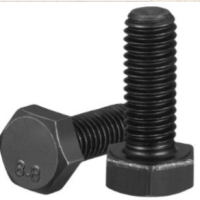 M30 Hex Bolt DIN933 | Grade 8.8 High-Tensile Steel | Black Oxide Coating | Full Thread Skru | M30 Screw | Bolt and Nut Size : M30 Length : 120mm