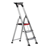 RS PRO Aluminium 3 steps Step Ladder, 0.616m platform height, 1.244m open length