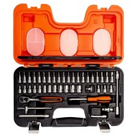 BAHCO S-460, SOCKET SET, SQUARE DRIVE 1 4IN, 46PCS