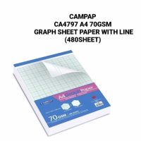 CAMPAP CA4797 A4 Graph Sheet Paper With Line