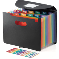Expanding File Folder Color Insert Multi-layer File Organ Bag