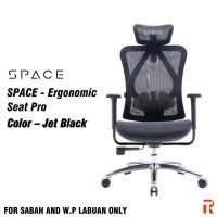 SPACE Ergonomic Pro Seat (Jet Black)