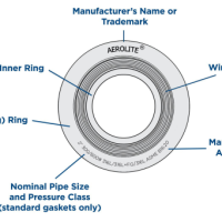 Spiral Wound Gasket ALLOY 825 Outer & Inner Ring ASME B16.20, Size 2inch x 150#, 4.5 THK.