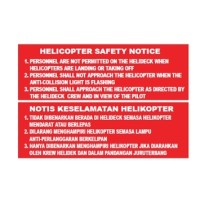 Helideck Warning Sign Signage