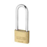 ABUS Key Weatherproof Brass, Steel Padlock, 6mm Shackle, 40mm Body [60 40HB63 B EFSPP]