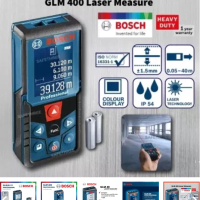 Bosch GLM 400 laser range finder, range 0.05m - 40.00m