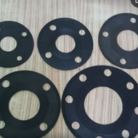 BLACK NBR RUBBER GASKET FULL FACE, 3MM THK SIZE : DN400 X 300#