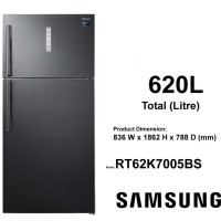 REFRIGERATOR TWIN COOLING PLUS, MODEL:RT62K7005BS (1 UNIT)