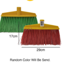 Soft Bristles Broom with Stainless Steel Handle