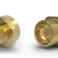 Hawke 476 reducer M25(M) - M20(F), Brass Nickel Plated