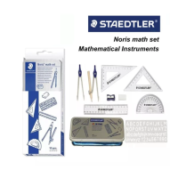 Mathematical Instruments Geometry Stationery Math Set Compass Ruler Protractor Stencil