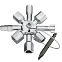 KNIPEX TwinKey Control Cabinet Key For all standard cabinets and shut-off systems 00 11 01