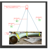 3 LEGGED WIRE ROPE SLING (1 SET)