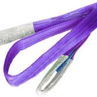 WEBBING SLING (SF 7:1) - 30MM WIDTH WLL 1 TON X 3 MTR POLYESTER 2 PLY VIOLET COLOR C W VISUAL INSPECTION CERT & TAG (1 UNIT)