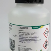 Mercury standard solution 1000mg l Hh Certipur PN : 170226.0500