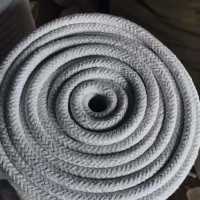 Ceramic Fiber Round Braided Rope, 25mm Diameter, without Stainless Steel Wire Insert Reinforcement